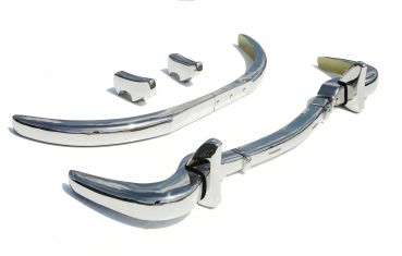 Stainless Steel Bumper Set for the Mercedes 300SL Roadster